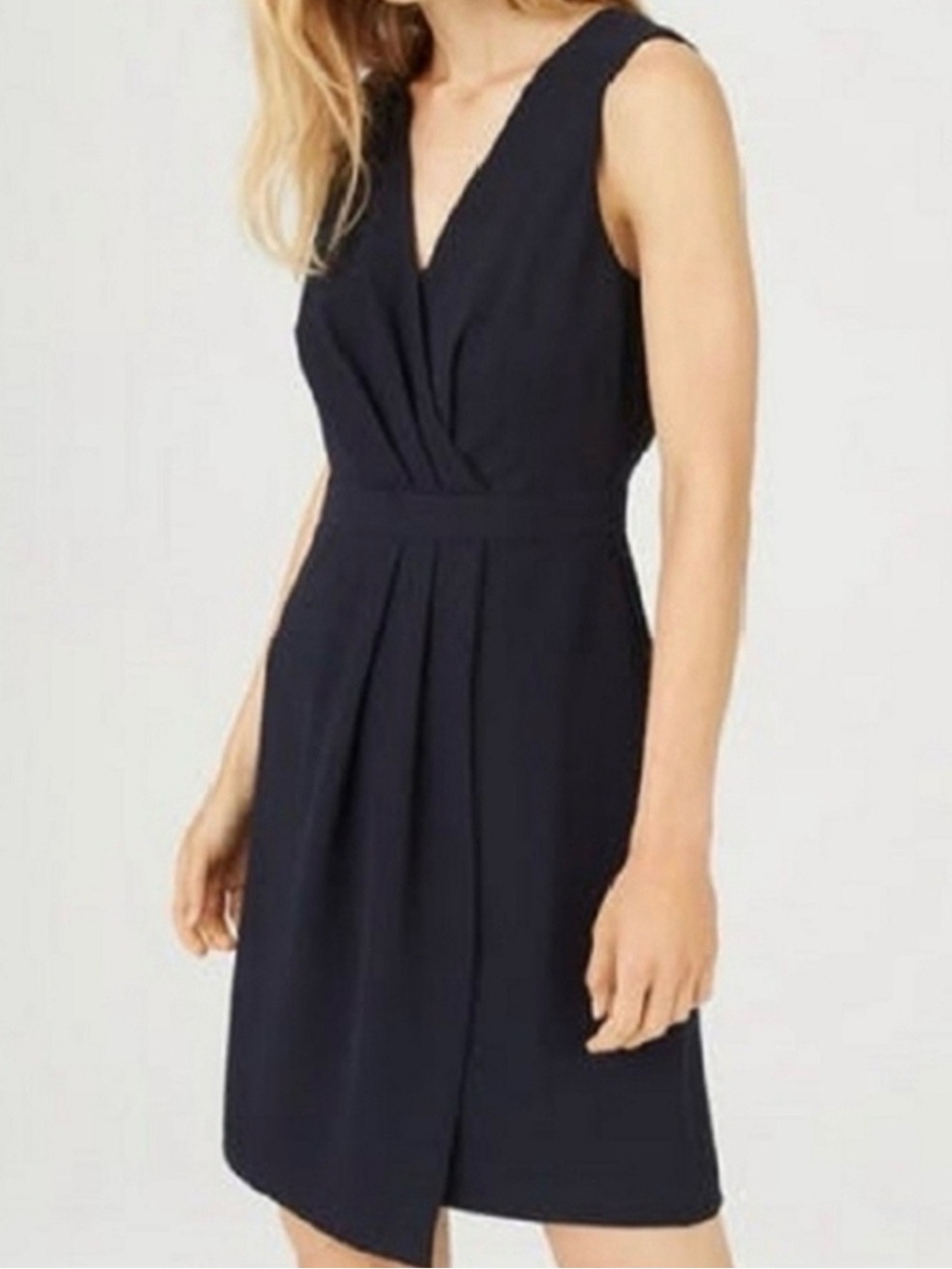 Club Monaco Winhoba V-Neck Navy/Blue Marine Dress Size 12 NWT